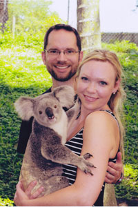 Becka and Erik with Koala