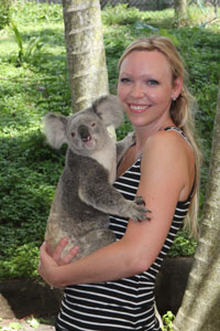 Becka with Koala